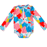 Mama Yoyo Önden Fermuarlı Alttan Çıtçıtlı Çiçek Desenli Mayo